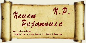 Neven Pejanović vizit kartica